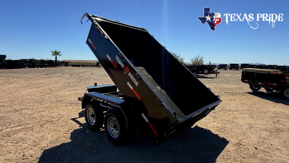2026 Texas Pride 6x10x2 7k Bumper Pull Dump Trailer