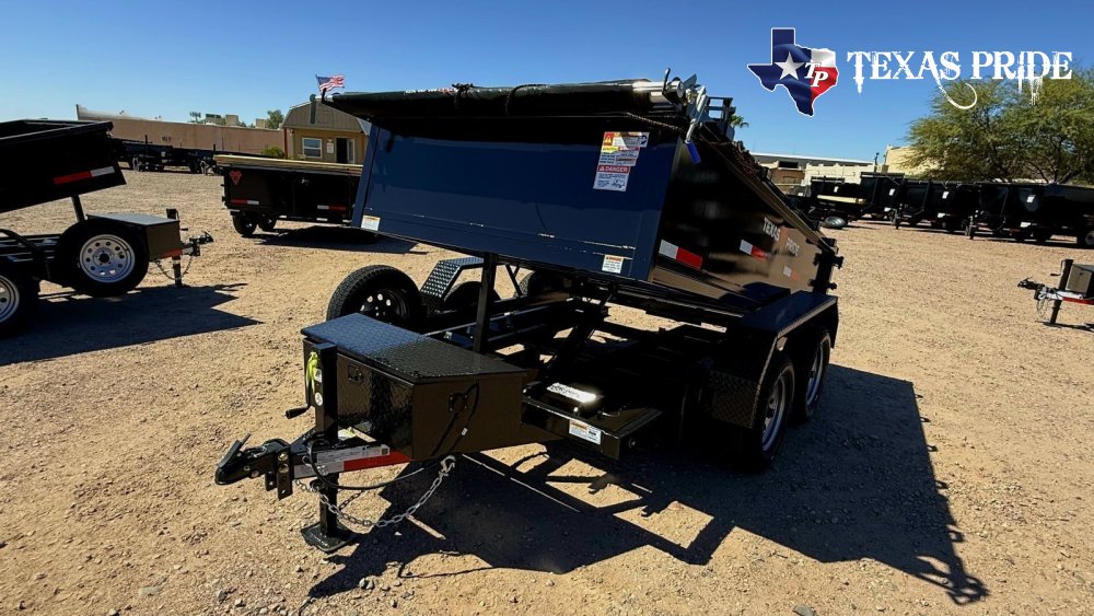 2026 Texas Pride 6x10x2 7k Bumper Pull Dump Trailer