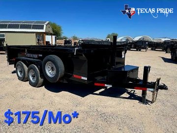 Texas Pride 7X14X2 14K Bumper Pull Dump Trailer