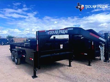 2026 Texas Pride 7x14x2 16k Gooseneck Dump Trailer