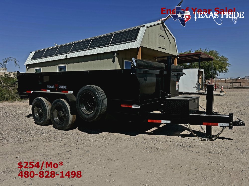 2026 Blowout Sale 7x14x2 20K Bumper Pull Dump Trailer Texas Pride