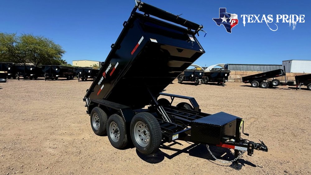 2026 Texas Pride 6x10x2 7k Bumper Pull Dump Trailer