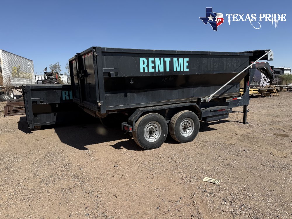 2021 Texas Pride 7x14 16k Gooseneck Roll Off Trailer