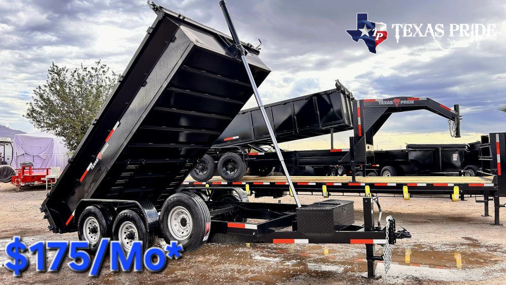 Texas Pride 7X14X2 14K Bumper Pull Dump Trailer