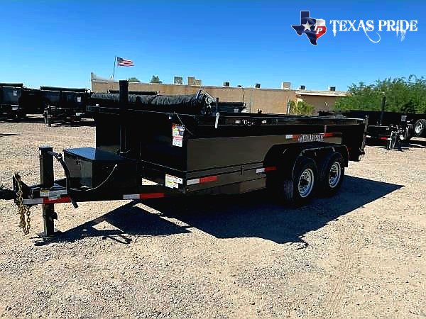 Texas Pride 7X14X2 14K Bumper Pull Dump Trailer