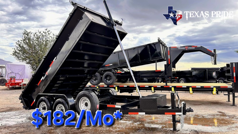 Texas Pride 7X14X2 14K Bumper Pull Dump Trailer