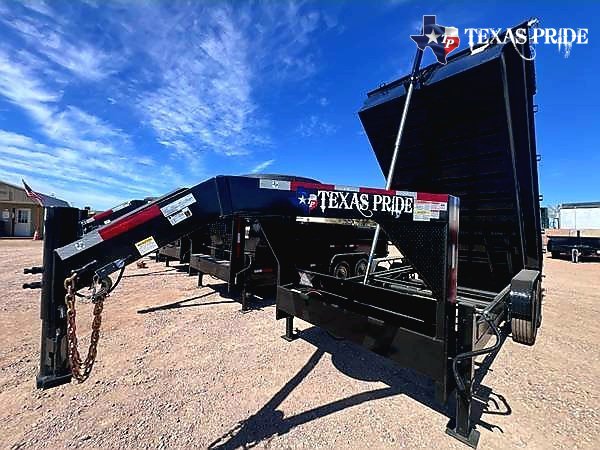 2026 Texas Pride 7x16x3 20k Gooseneck Dump Trailer