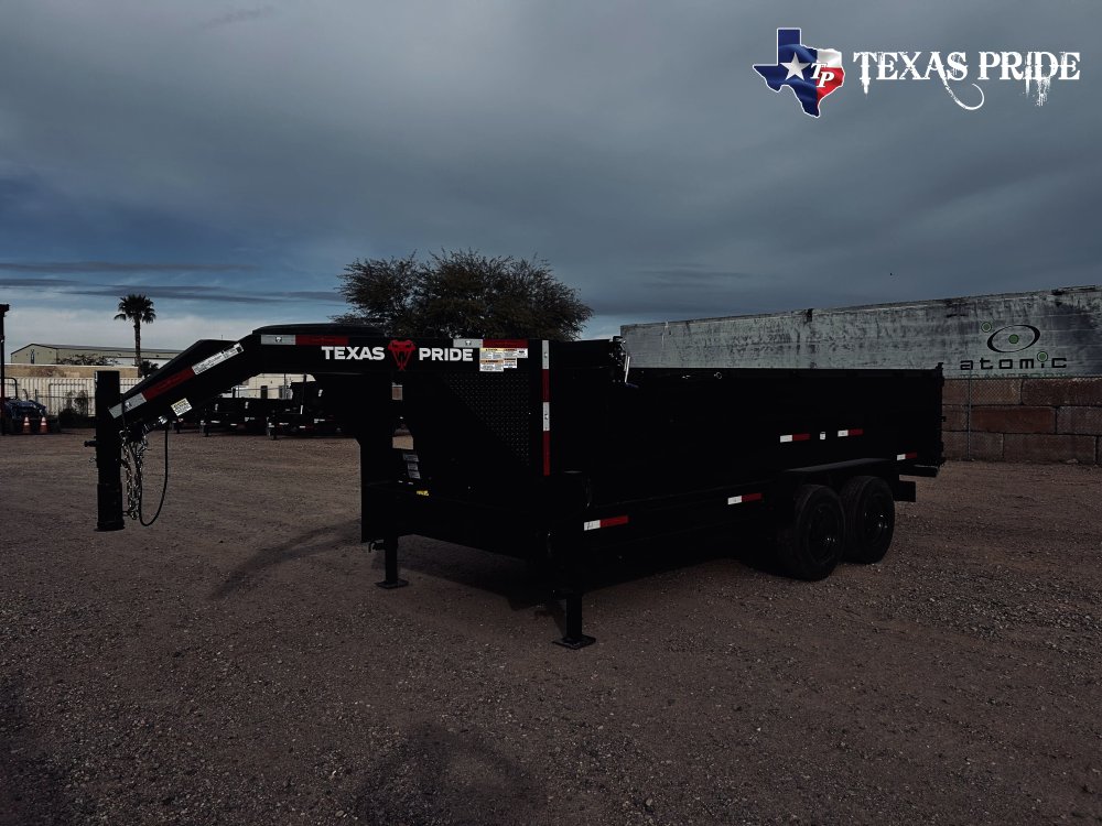 2026 Texas Pride 7x16x3 20k Gooseneck Dump Trailer
