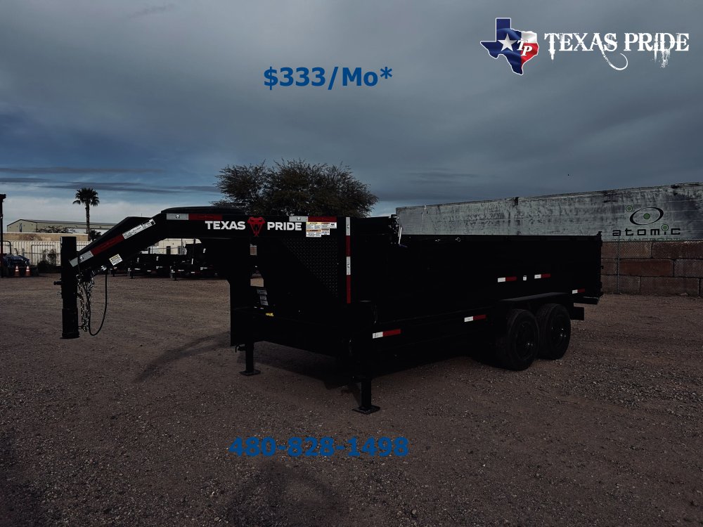 2026 Texas Pride 7x16x3 20k Gooseneck Dump Trailer