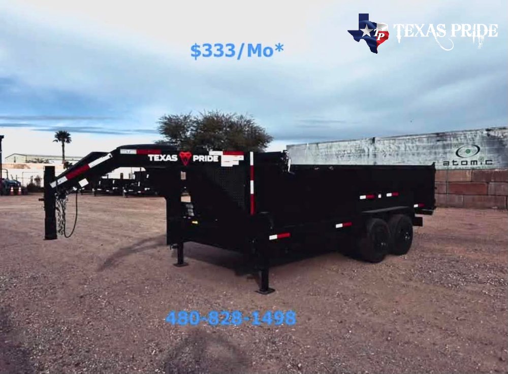 2026 Texas Pride 7x16x3 20k Gooseneck Dump Trailer