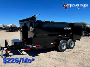 2026 Texas Pride 7x14x4 16k Bumper Pull Dump Trailer