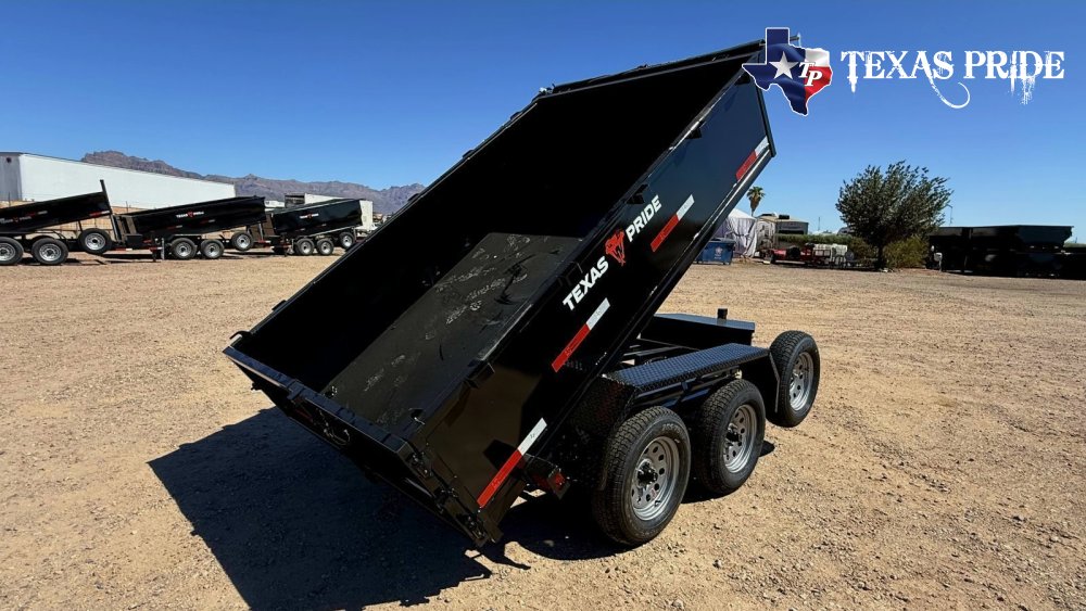 2026 Texas Pride 6x10x2 7k Bumper Pull Dump Trailer