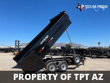 2025 7x14x3 14K GVWR TEXAS PRIDE DUMP TRAILER BP