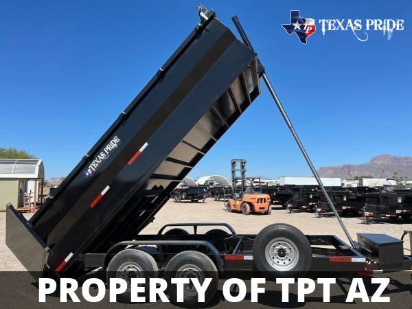 2025 7x14x3 14K GVWR TEXAS PRIDE DUMP TRAILER BP