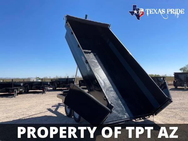 2025 7x14x3 14K GVWR TEXAS PRIDE DUMP TRAILER BP