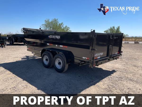 2025 7x14x3 14K GVWR TEXAS PRIDE DUMP TRAILER BP