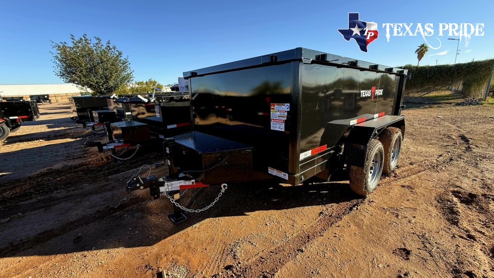 2026 Texas Pride 6x10x3 7k Bumper Pull Dump Trailer
