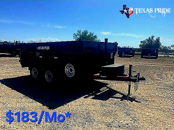 2025 Texas Pride 7X12X3 14K Bumper Pull Dump Trailer