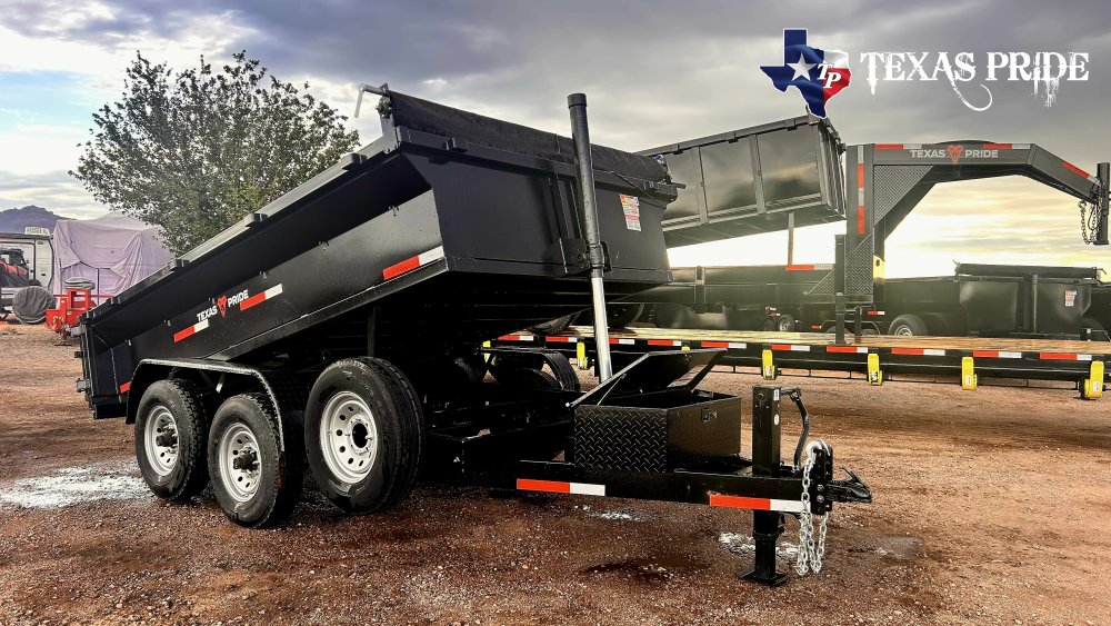 Texas Pride 7X12X2 14K Bumper Pull Dump Trailer