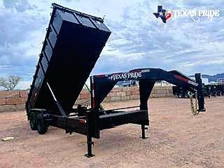 2026 Texas Pride 7x18x3 20k Gooseneck Dump Trailer