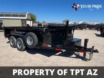 2025 7x14x2 14K GVWR BP TEXAS PRIDE DUMP TRAILER