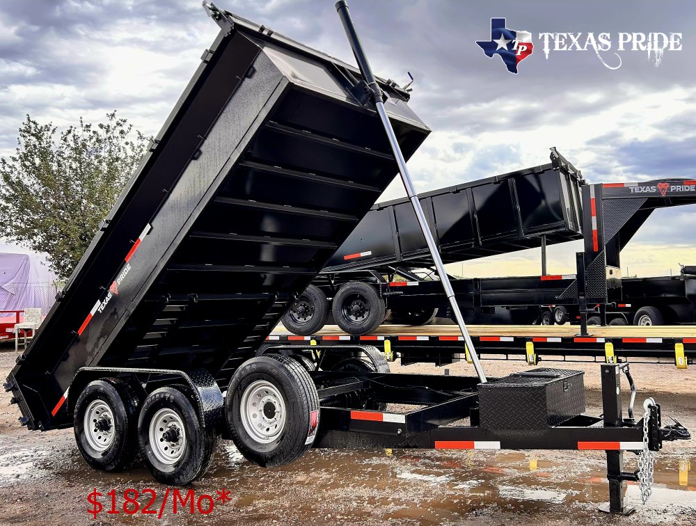 2026 Texas Pride 7x14x2 14k Bumper Pull Dump Trailer