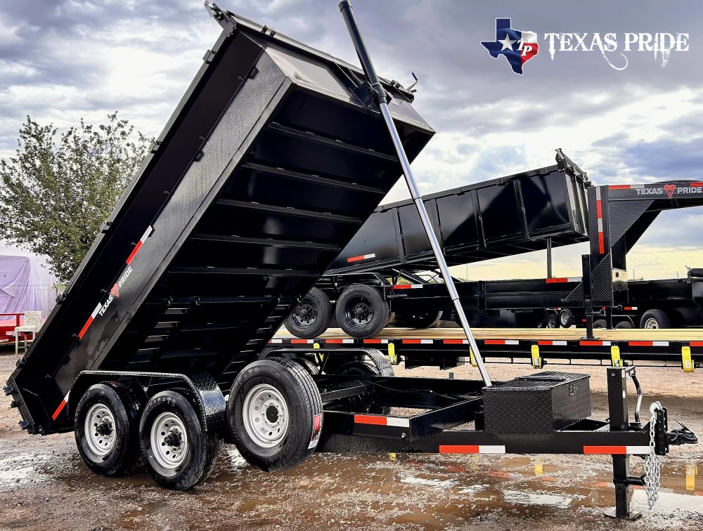 2026 Texas Pride 7x14x2 14k Bumper Pull Dump Trailer