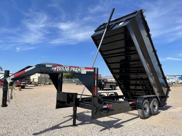 2023 TEXAS PRIDE Dump Trailer 7'X16'X4' 16K GN