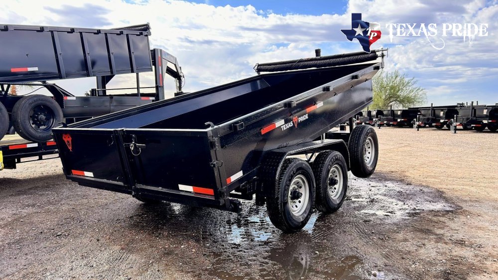 2026 Texas Pride 7x14x2 16k Bumper Pull Dump Trailer