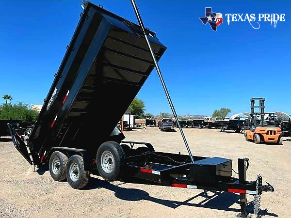 2025 Texas Pride 7x16x2 14K Bumper Pull Dump Trailer