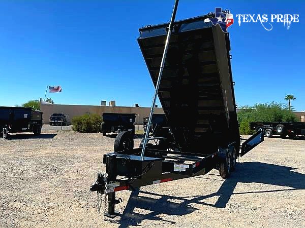 2025 Texas Pride 7x16x2 14K Bumper Pull Dump Trailer