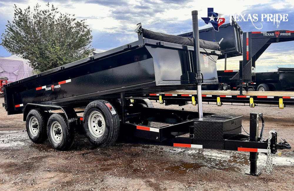 Texas Pride 7x16x2 14K Bumper Pull Dump Trailer