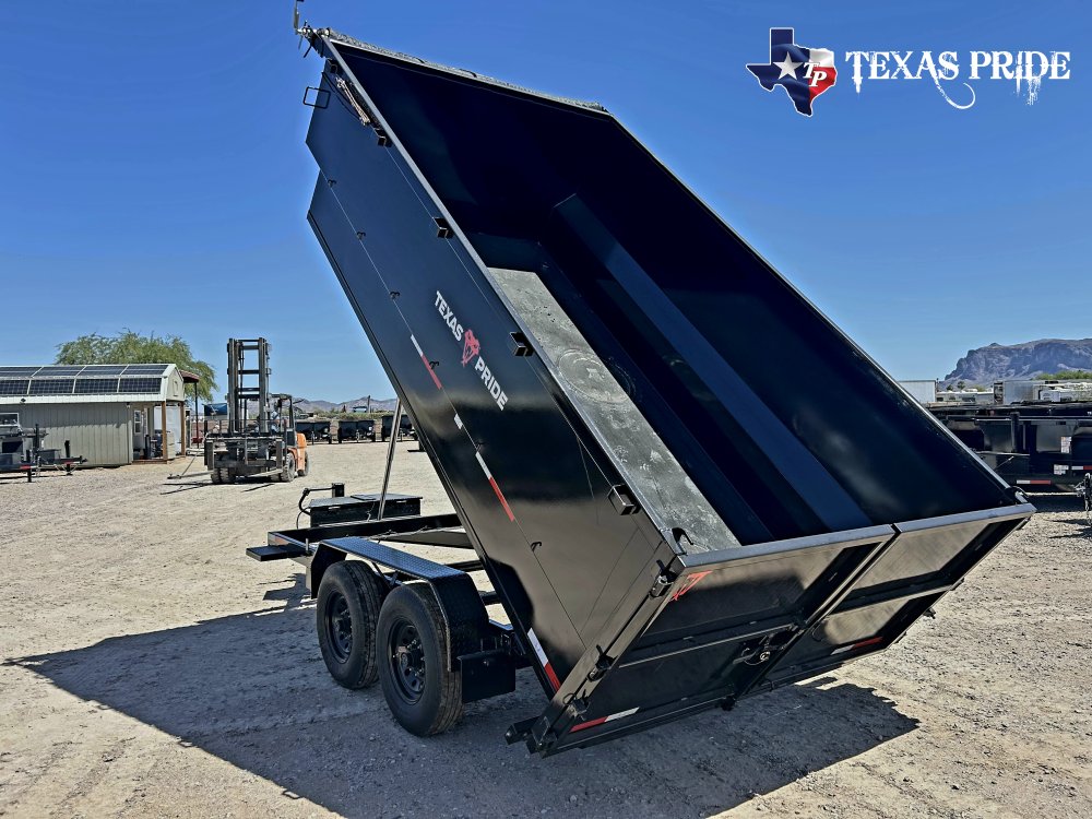 2026 7X16x4 14K Bumper Pull Dump Trailer Texas Pride