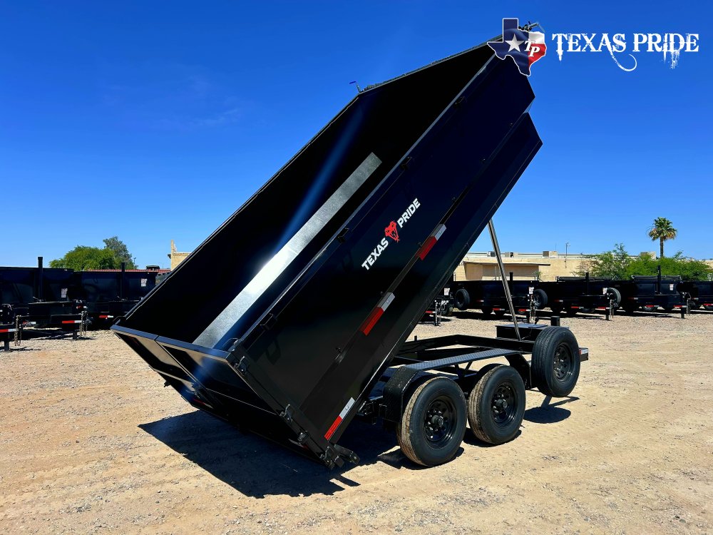 2026 7X16x4 14K Bumper Pull Dump Trailer Texas Pride