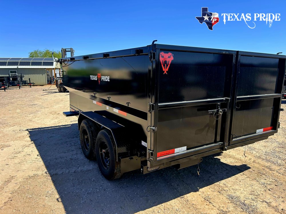 2026 7X16x4 14K Bumper Pull Dump Trailer Texas Pride