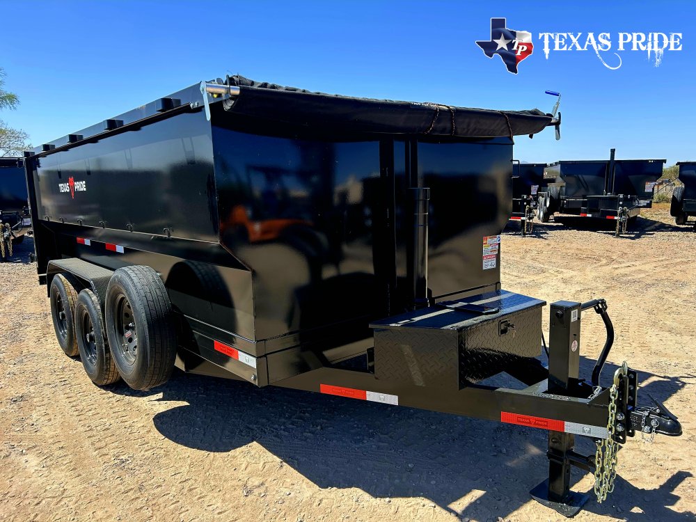 2026 7X16x4 14K Bumper Pull Dump Trailer Texas Pride