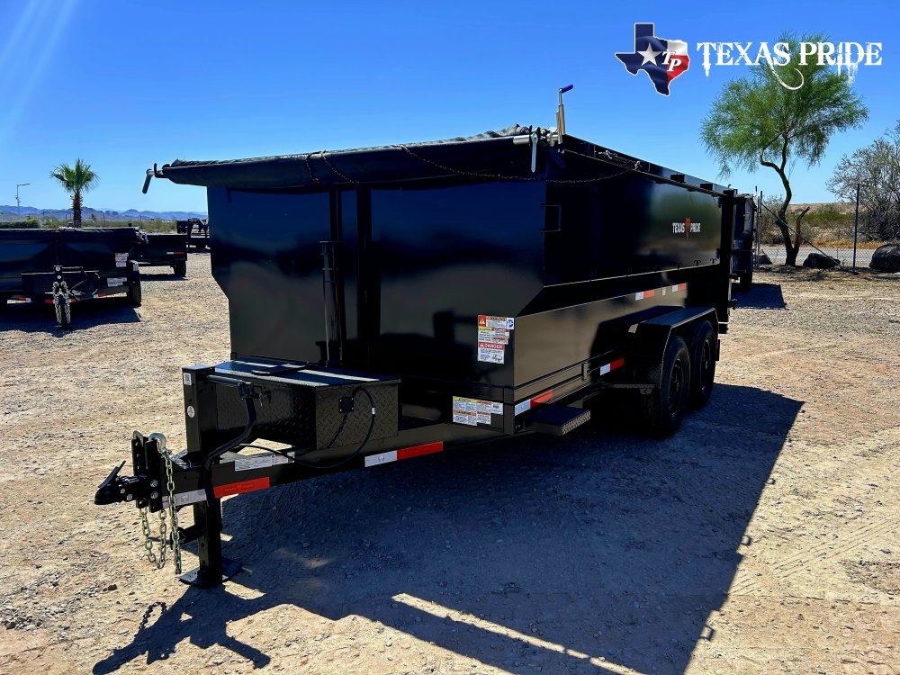 2026 7X16x4 14K Bumper Pull Dump Trailer Texas Pride