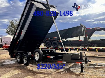 2026 Texas Pride 7x16x3 16K Bumper Pull Dump Trailer