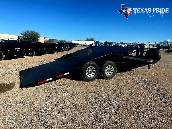 2026 Texas Pride 8.5x21/ 8.5x(17+4) Bumper Pull Tilt Bed/ Equipment/ Car Hauler Trailer
