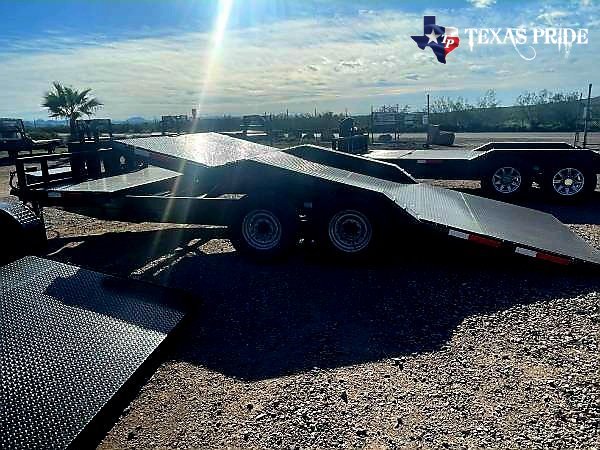 2026 Texas Pride 8.5x21/ 8.5x(17+4) Bumper Pull Tilt Bed/ Equipment/ Car Hauler Trailer