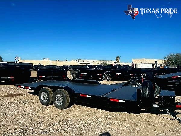 2026 Texas Pride 8.5x21/ 8.5x(17+4) Bumper Pull Tilt Bed/ Equipment/ Car Hauler Trailer