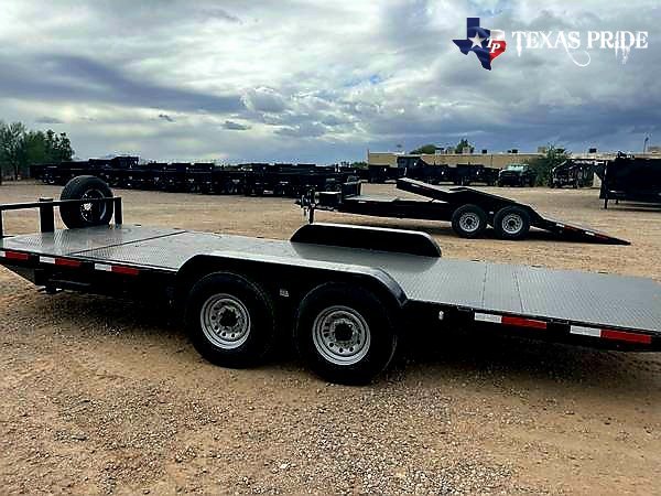 2026 7x21/ 7x(17+4) Bumper Pull Equipment/ Tilt Bed/ Car Hauler Trailer Texas Pride