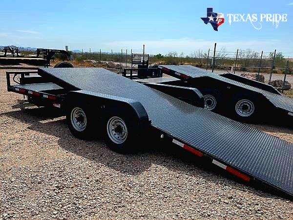 2026 7x21/ 7x(17+4) Bumper Pull Equipment/ Tilt Bed/ Car Hauler Trailer Texas Pride