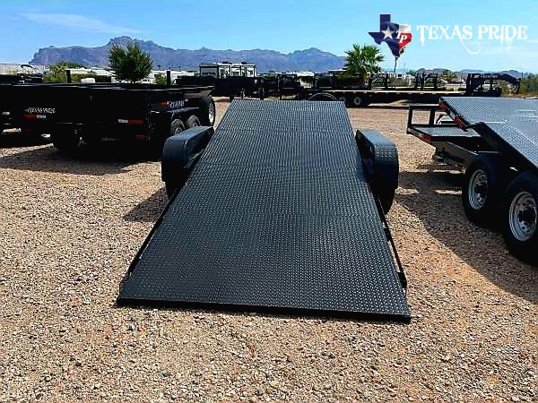 2026 7x21/ 7x(17+4) Bumper Pull Equipment/ Tilt Bed/ Car Hauler Trailer Texas Pride