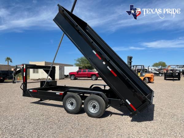 2025 Texas Pride 7x16x2 16k Gooseneck Dump Trailer