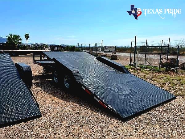 2026 Texas Pride 8.5x21/ 8.5x(17+4) Bumper Pull Tilt Bed/ Equipment/ Car Hauler Trailer