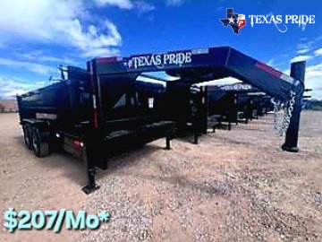 2025 Texas Pride 7x14x3 14k Gooseneck Dump Trailer