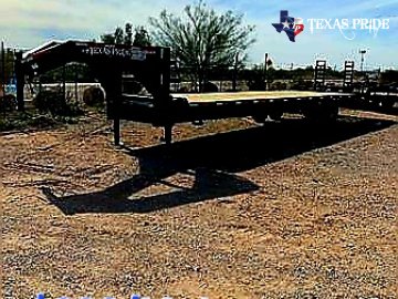 Texas Pride 8.5x35+5 26k Gooseneck Equipment/ Flatbed Trailer