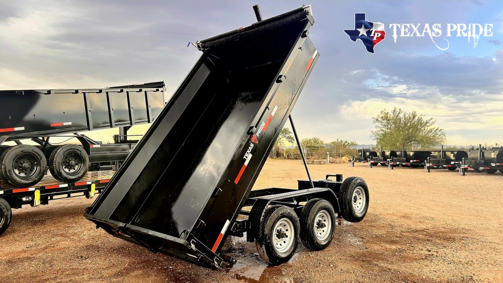 Texas Pride 7X12X2 14K Bumper Pull Dump Trailer