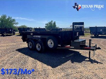2025 Texas Pride 7X12X2 14K Bumper Pull Dump Trailer